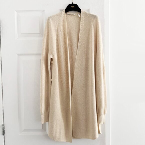 Helmut Lang Ivory Cardigan with Open Sides, Size Small - Picture 2 of 7